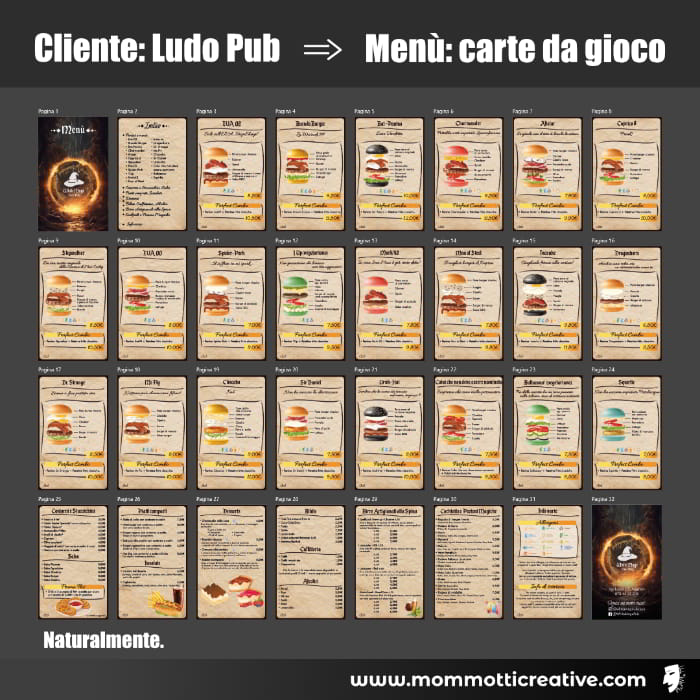 Esempio menù digitale