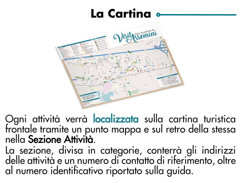 La cartina VisitAssemini 2024
